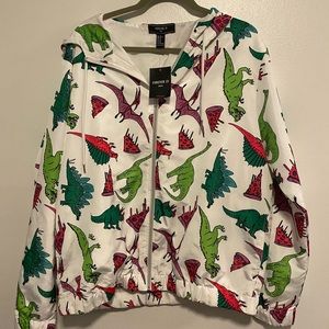 Men’s XL light jacket with novelty design.